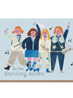 DARIA SOLAK ILLUSTRATIONS Doppelkarte mit Umschlag ABBA DANCING QUEEN