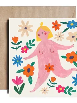 DARIA SOLAK ILLUSTRATIONS Doppelkarte mit Umschlag FREEDOM