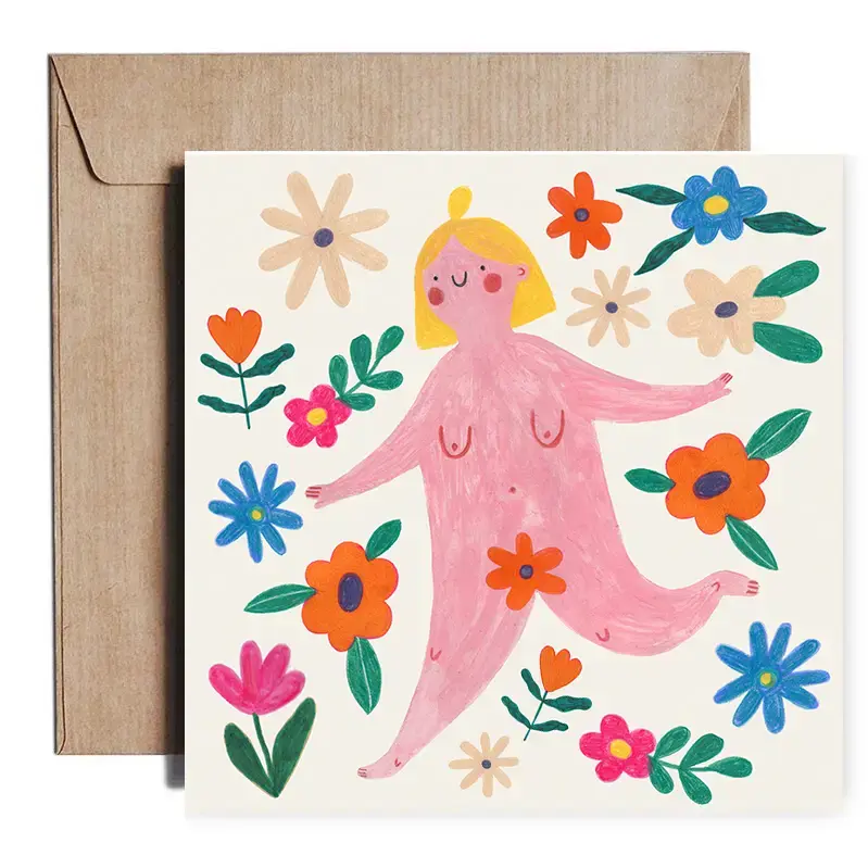 DARIA SOLAK ILLUSTRATIONS Doppelkarte mit Umschlag FREEDOM