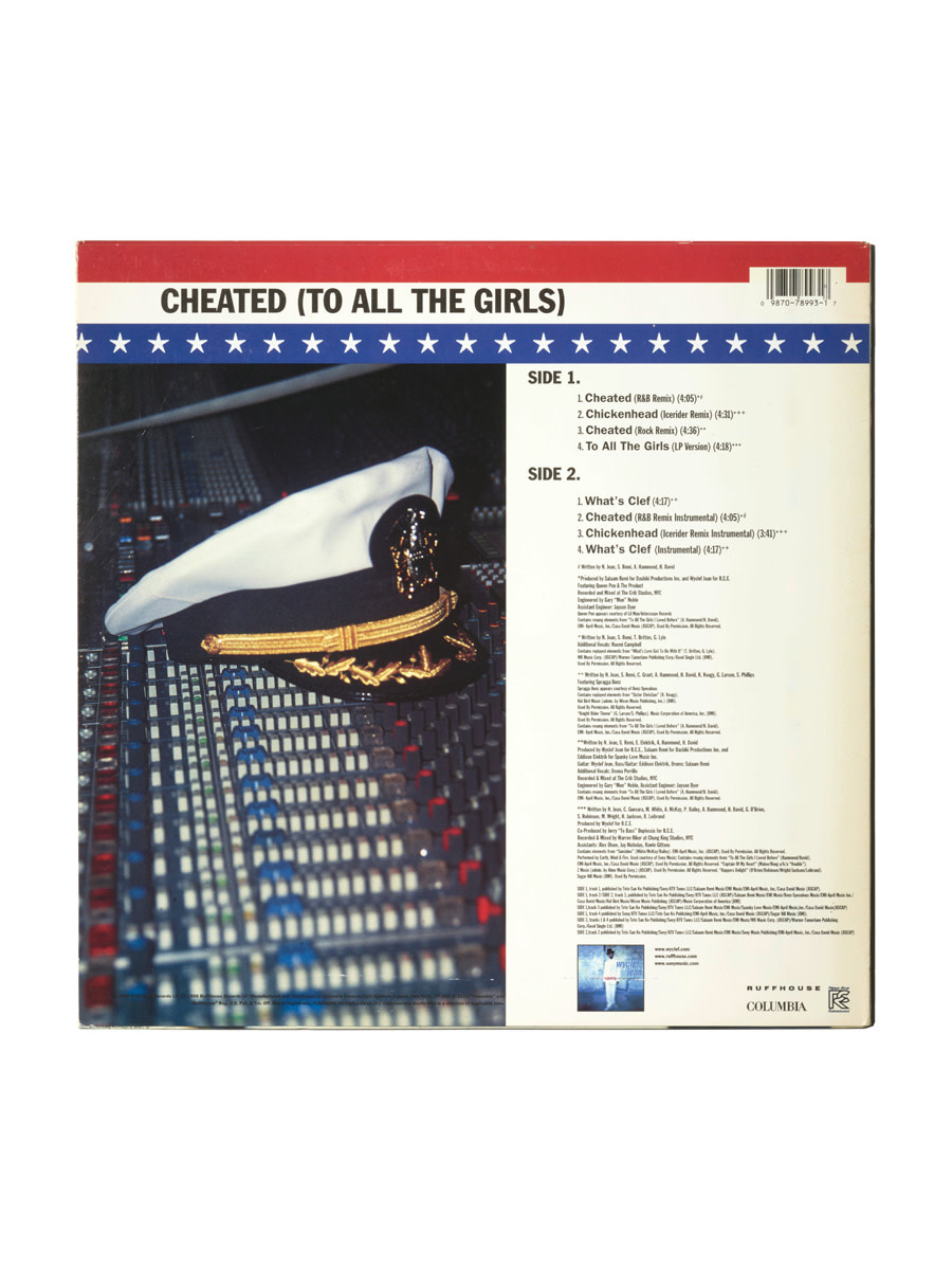 HARK RECORDS PARIS Wyclef Jean - Cheated (To All The Girls)