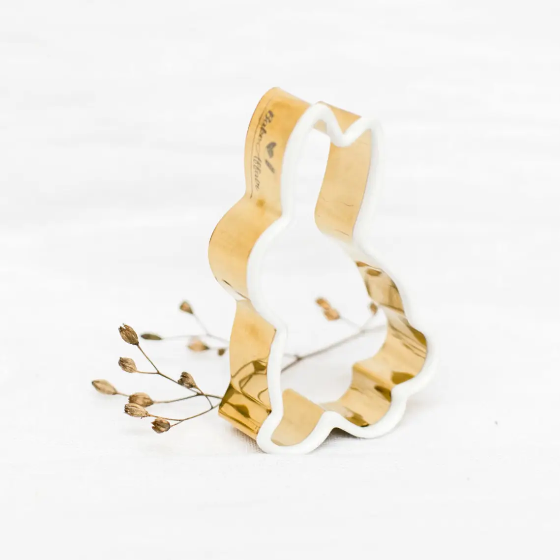 3er Set Ausstecher Frühling gold mit Silikonrand