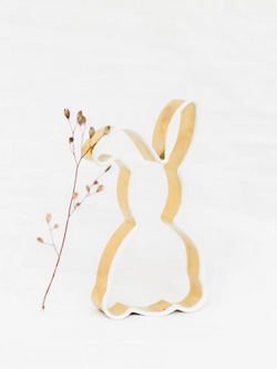 Ausstecher Hase gold mit Silikonrand