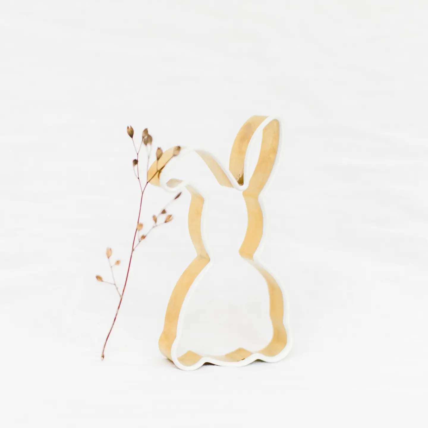 Ausstecher Hase gold mit Silikonrand