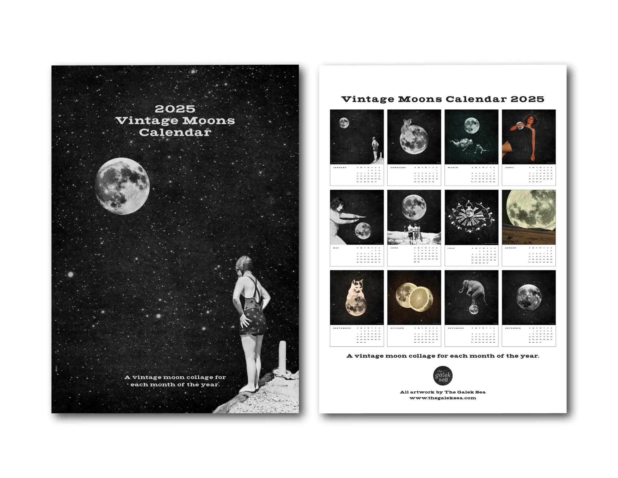 2025 Vintage Moon Calendar