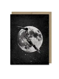 Doppelkarte Moon Swimmer