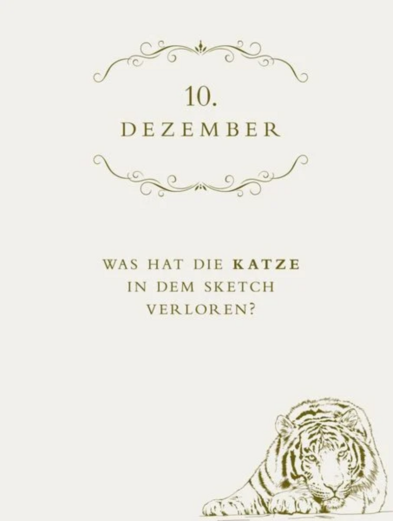Dinner For One - der offizielle Adventskalender
