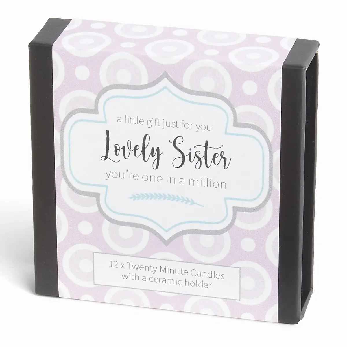 12 Mini Kerzen aus Bienenwachs - Lovely Sister