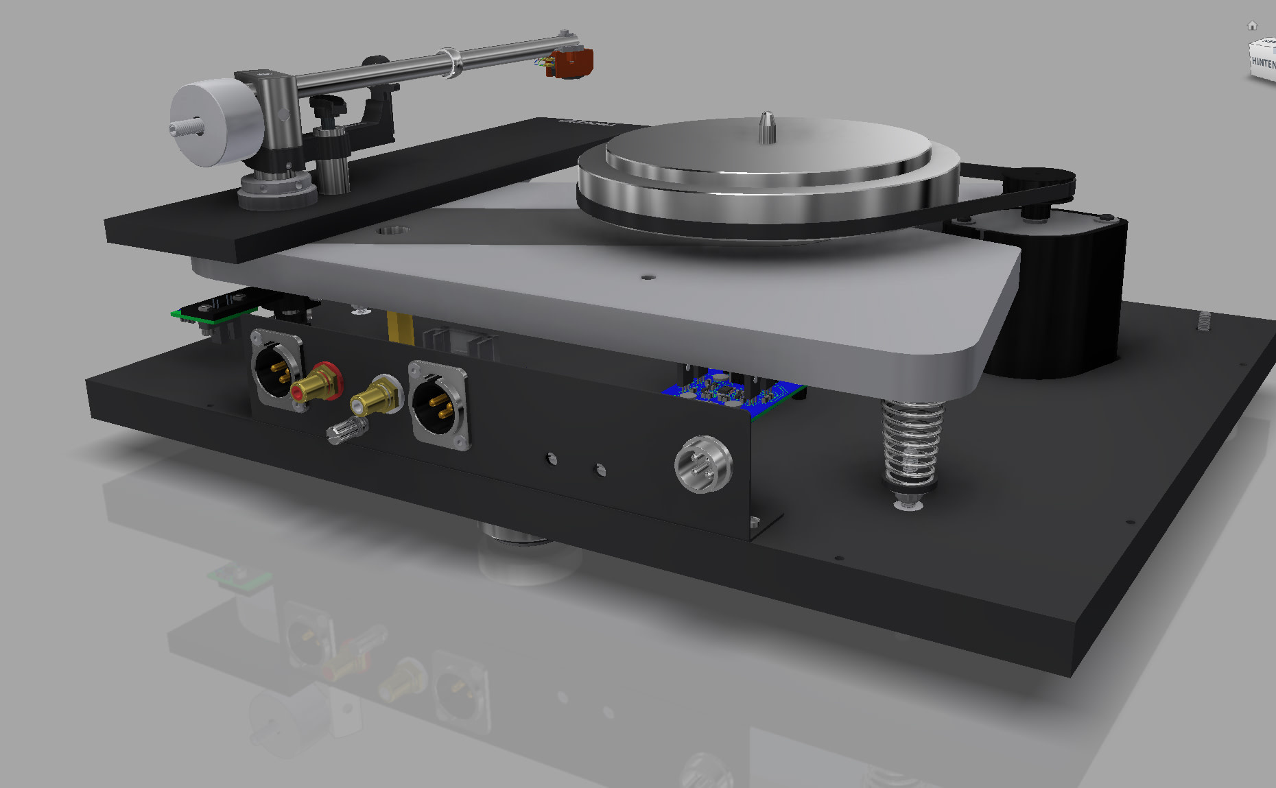 THORENS Plattenspieler TD-1601 TP-92 o.T. elektr. Lift XLR