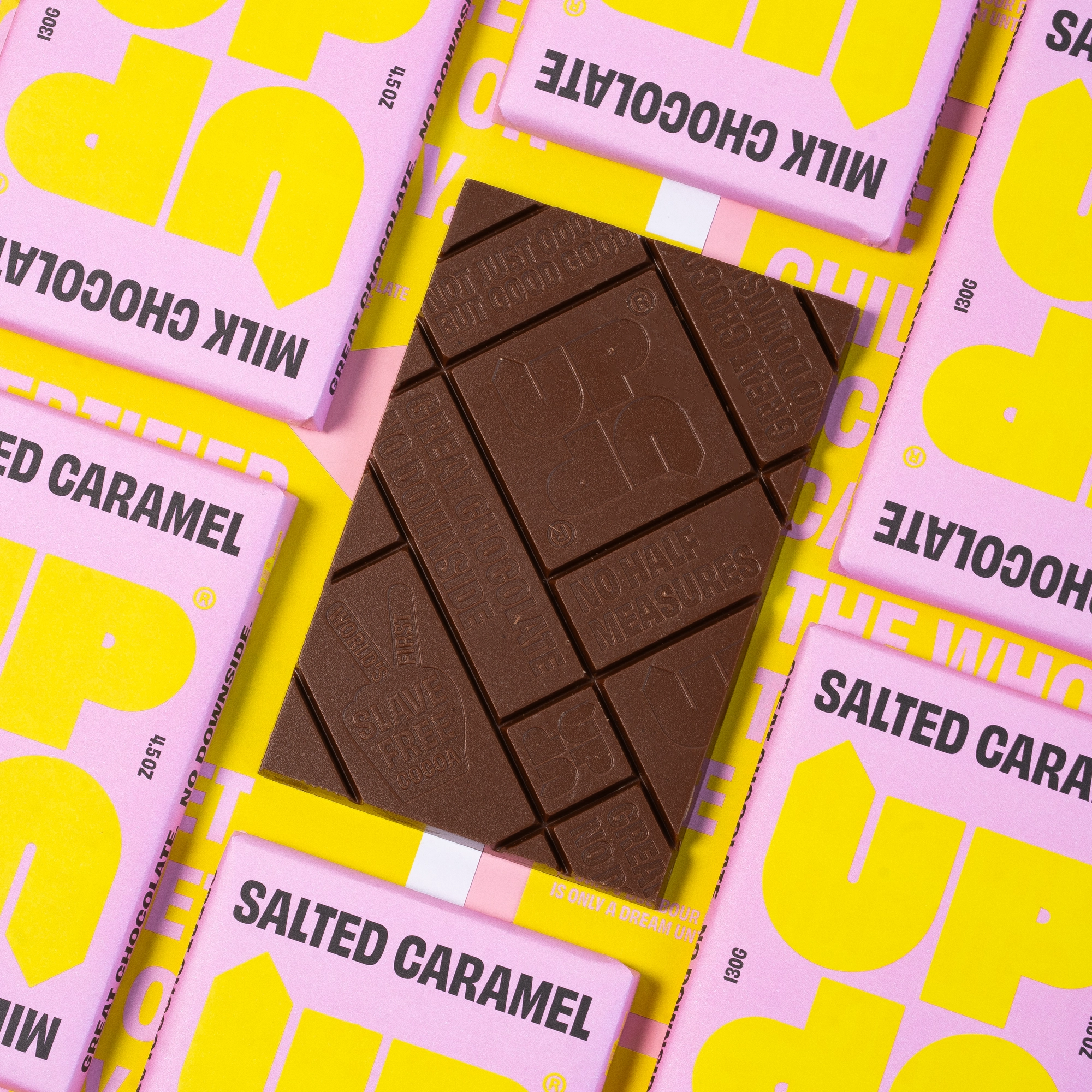 UP-UP CHOCOLATE Milk Chocolate Salted Caramel