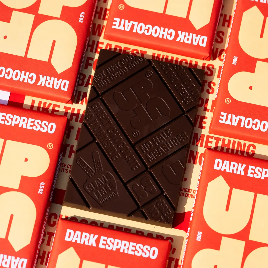 UP-UP CHOCOLATE Dark Chocolate Dark Espresso
