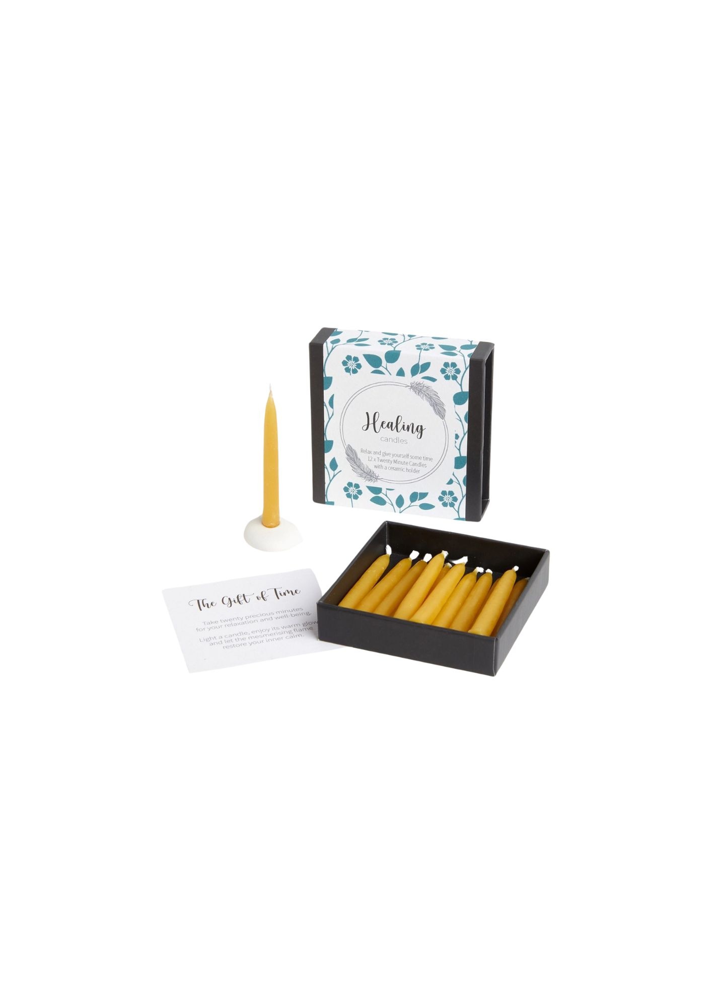 12 Mini Kerzen aus Bienenwachs - Healing