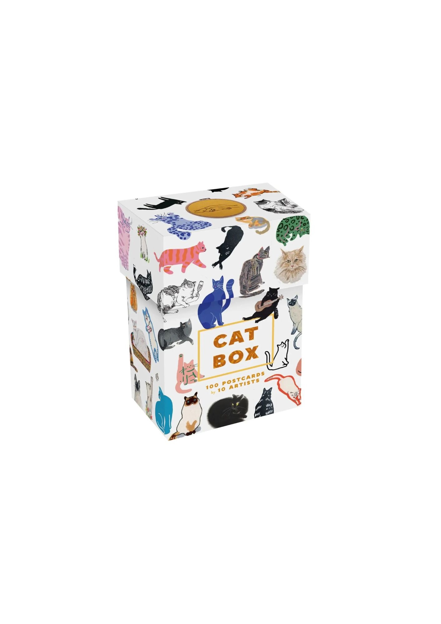 Cat Box - 100 Postcards by 10 Artists