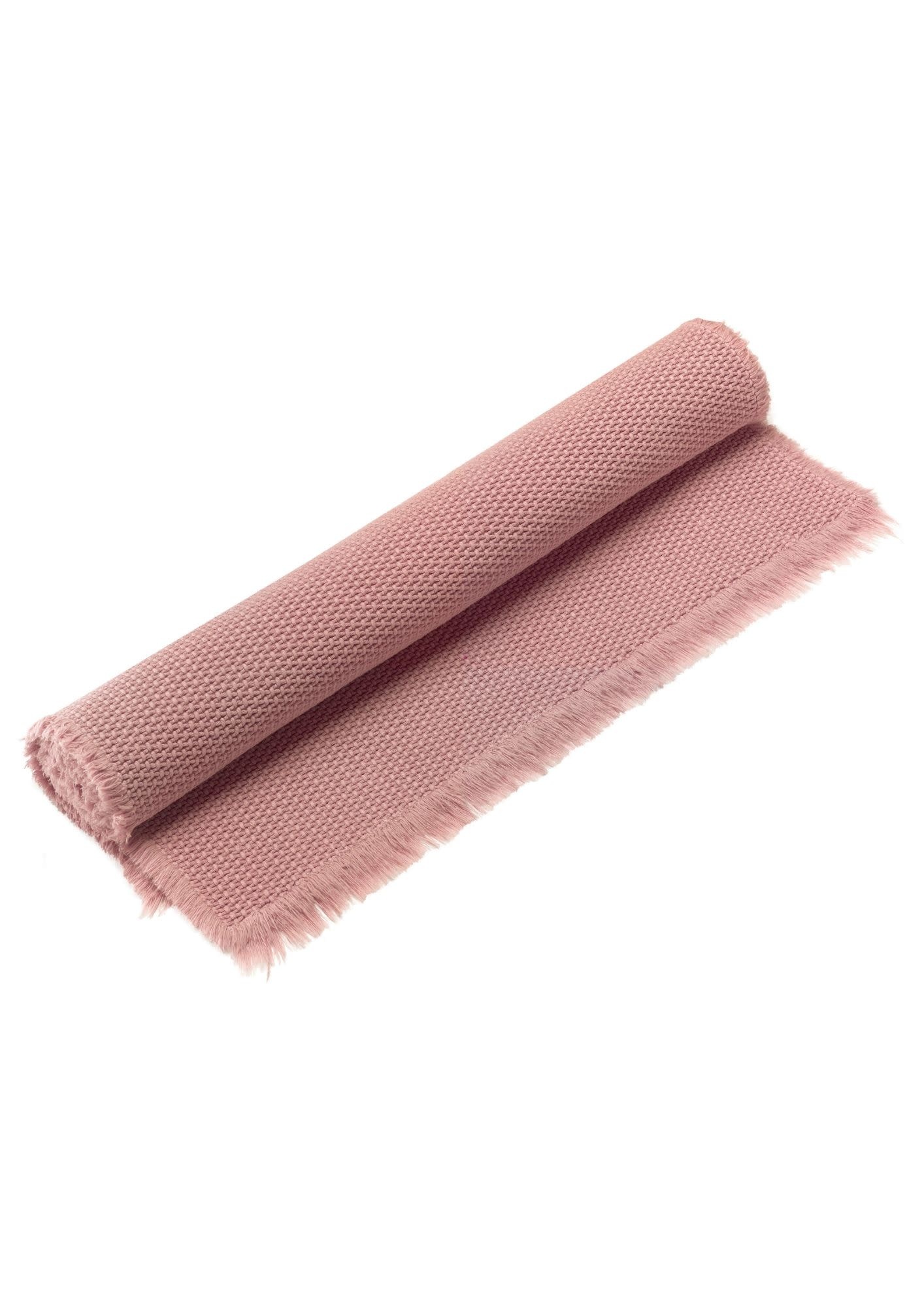 grosser Badezimmerteppich / Teppich mit Fransen 54 x 110 cm