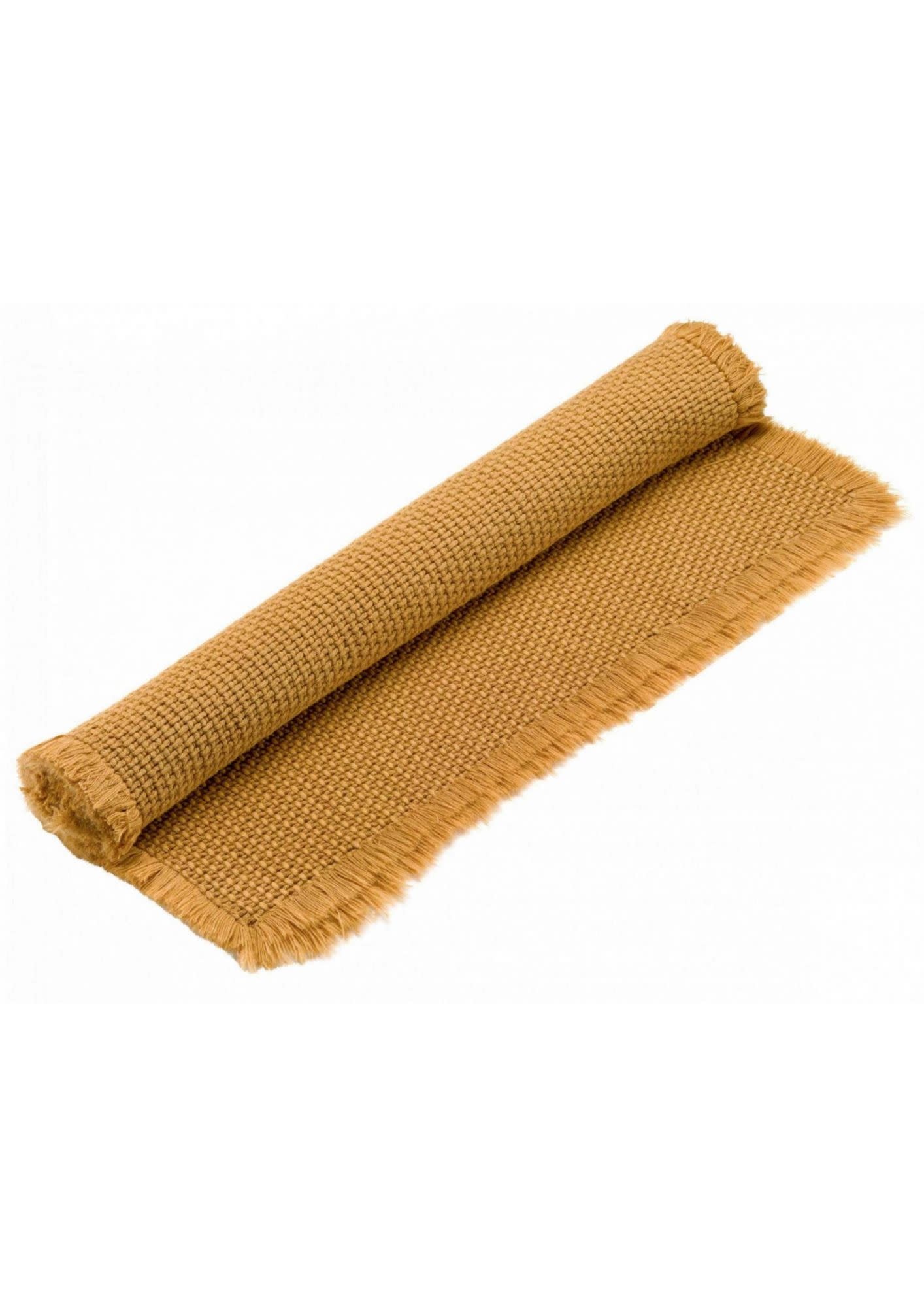 grosser Badezimmerteppich / Teppich mit Fransen 54 x 110 cm