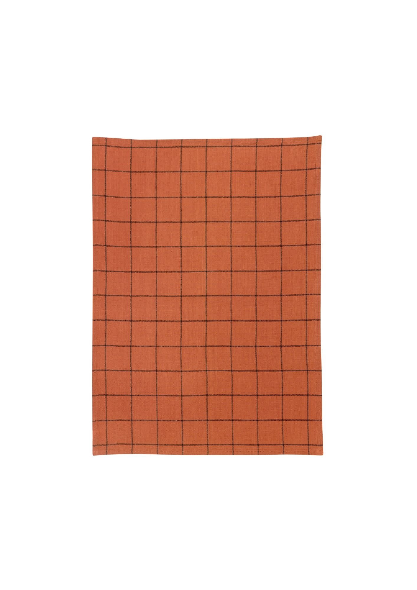 Geschirrtuch Metis Gitter Orange