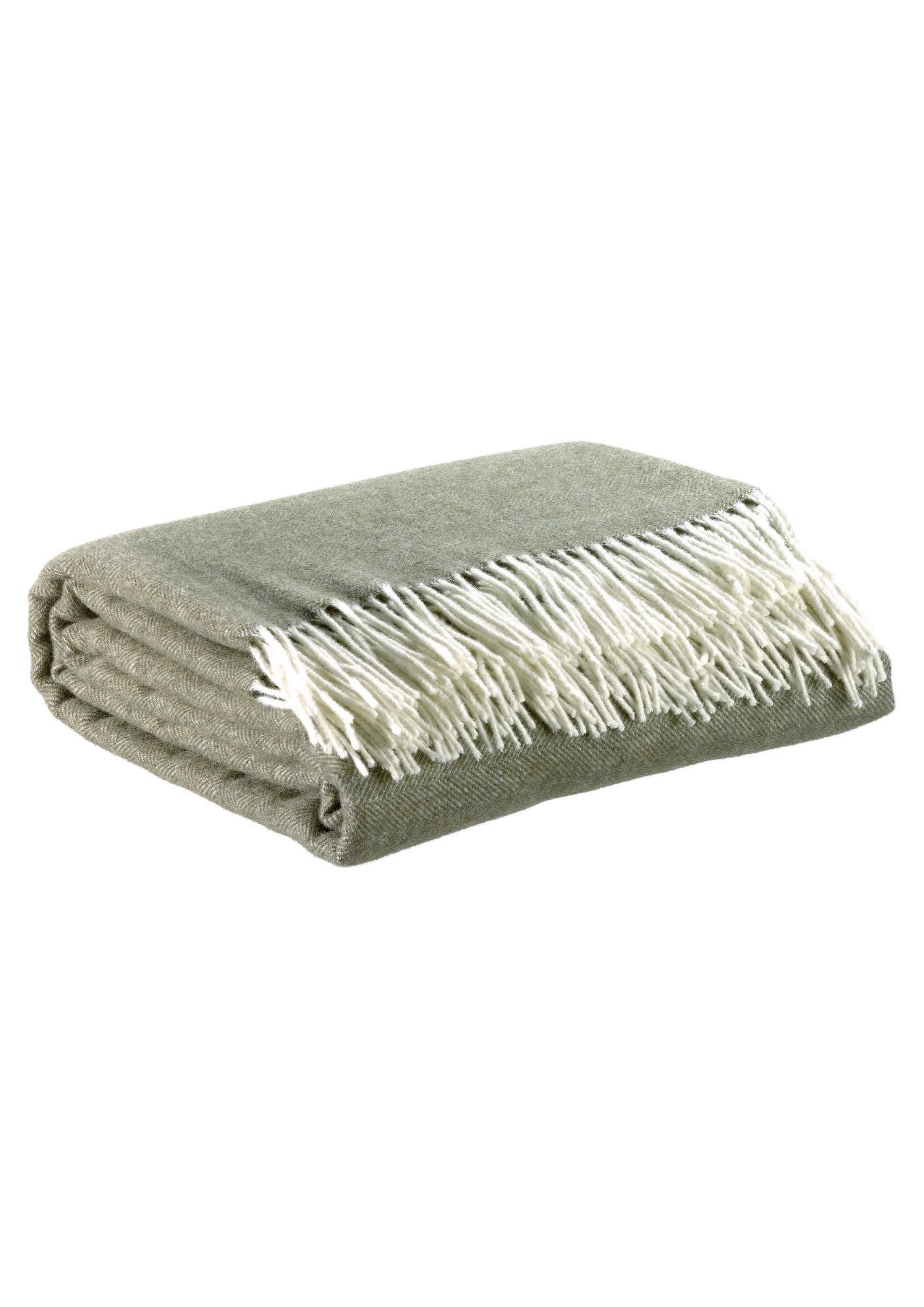 Merino- und Kaschmirdecke in drei Farben