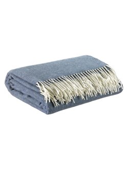 Merino- und Kaschmirdecke in drei Farben