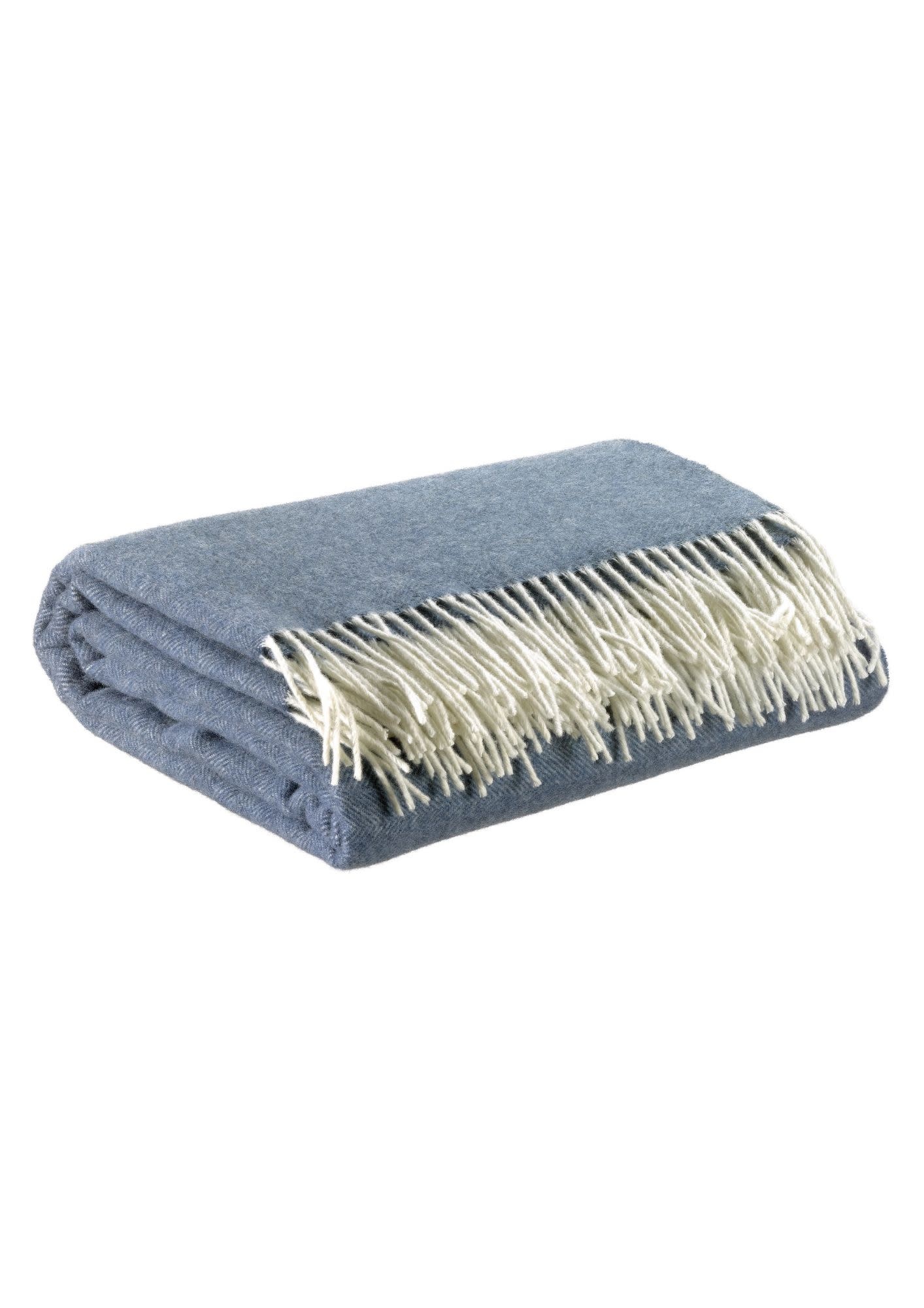 Merino- und Kaschmirdecke in drei Farben