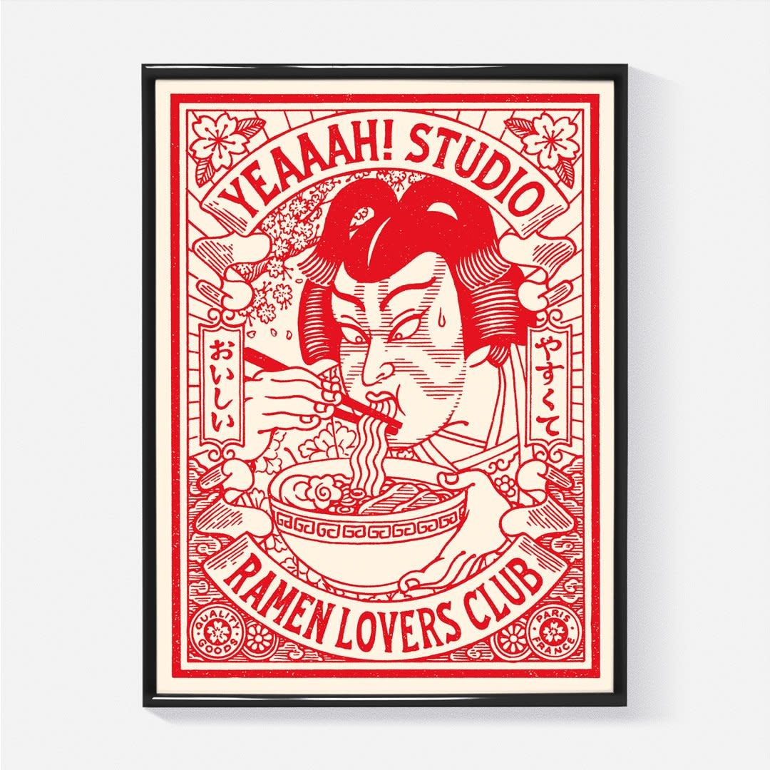 YEAAAH! STUDIO Kunstdruck Ramen Lovers Club 30x40cm