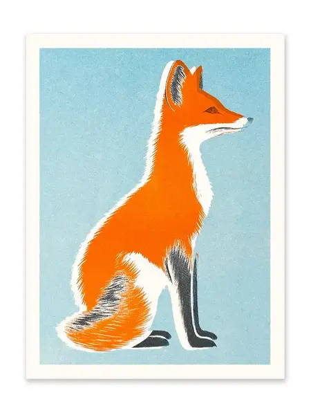OHH DEER Riso Print Fuchs