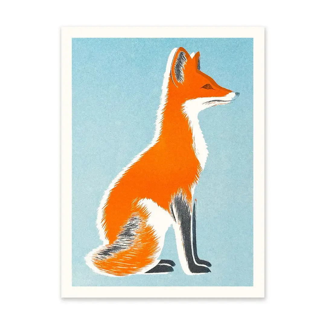 OHH DEER Riso Print Fuchs