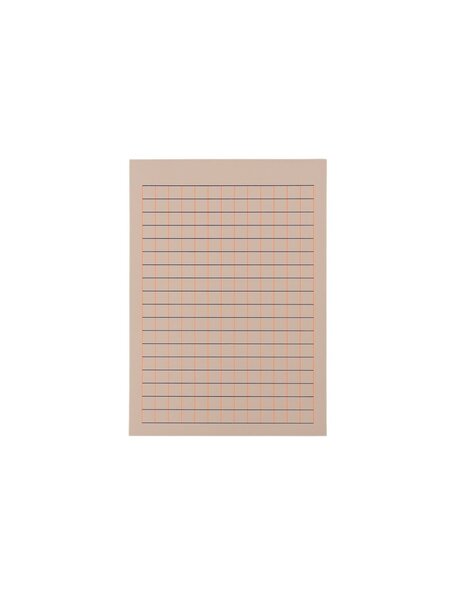 LE TYPOGRAPHE A5 Abreissblock / Notepad Squared 1cm - orange and reflex blue