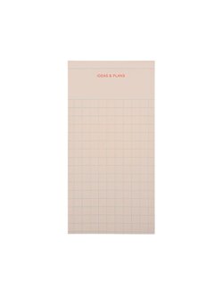 LE TYPOGRAPHE Abreissblock / Notepad IDEAS & PLANS - coral