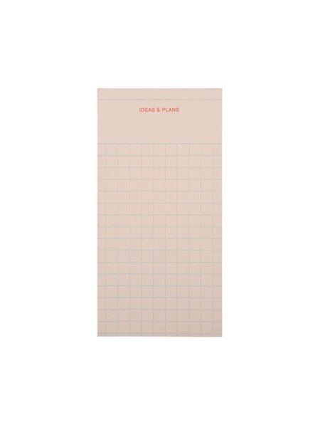 LE TYPOGRAPHE Abreissblock / Notepad IDEAS & PLANS - coral