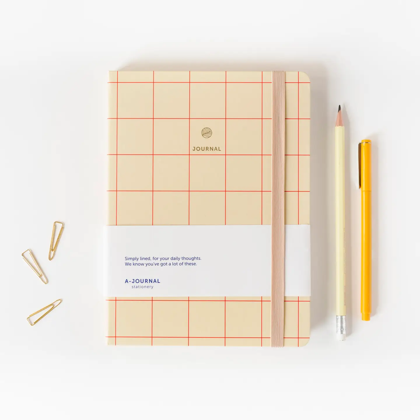 A-JOURNAL STATIONERY Notizbuch rot kariert
