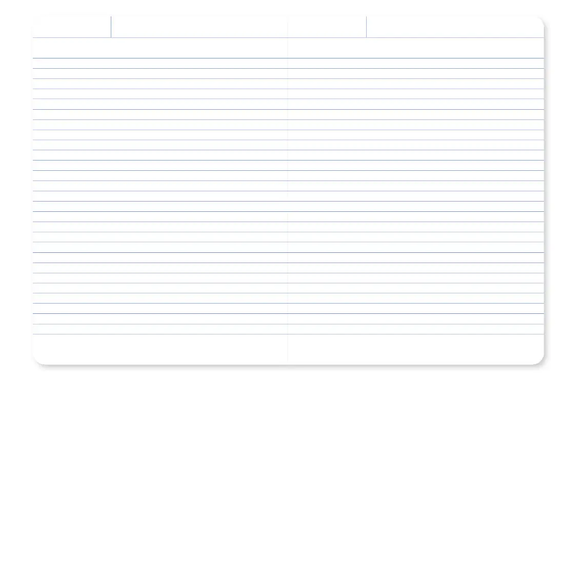 A-JOURNAL STATIONERY Notizbuch rot kariert