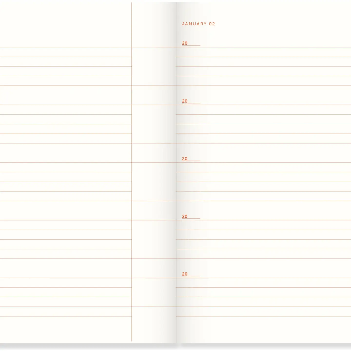 A-JOURNAL STATIONERY One line a day Sonnenaufgang