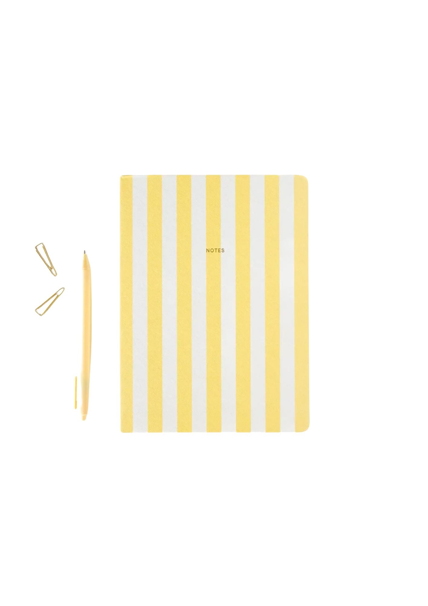 A-JOURNAL STATIONERY Notizbuch gelb gestreift