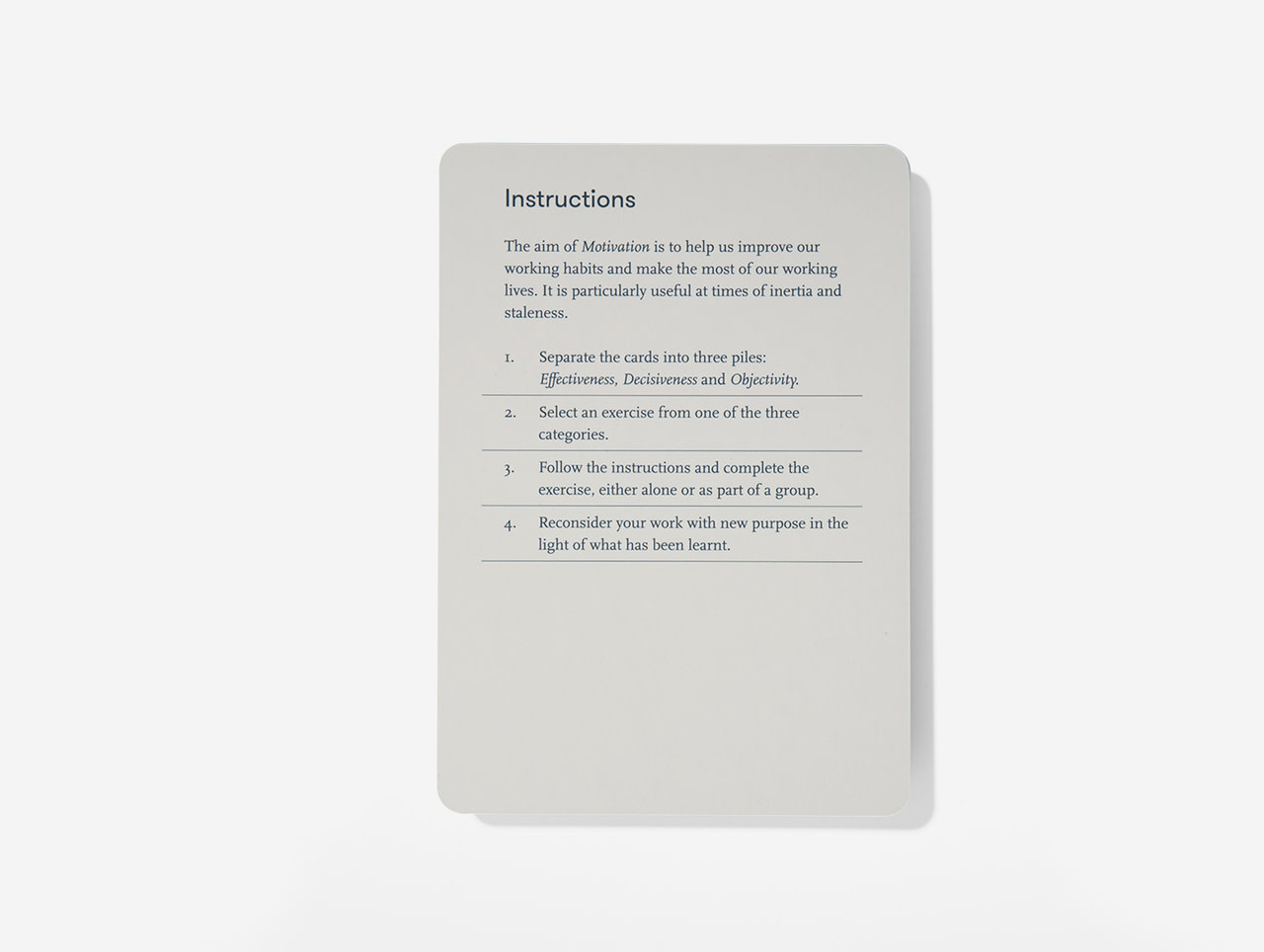 THE SCHOOL OF LIFE Motivation - Kartenspiel