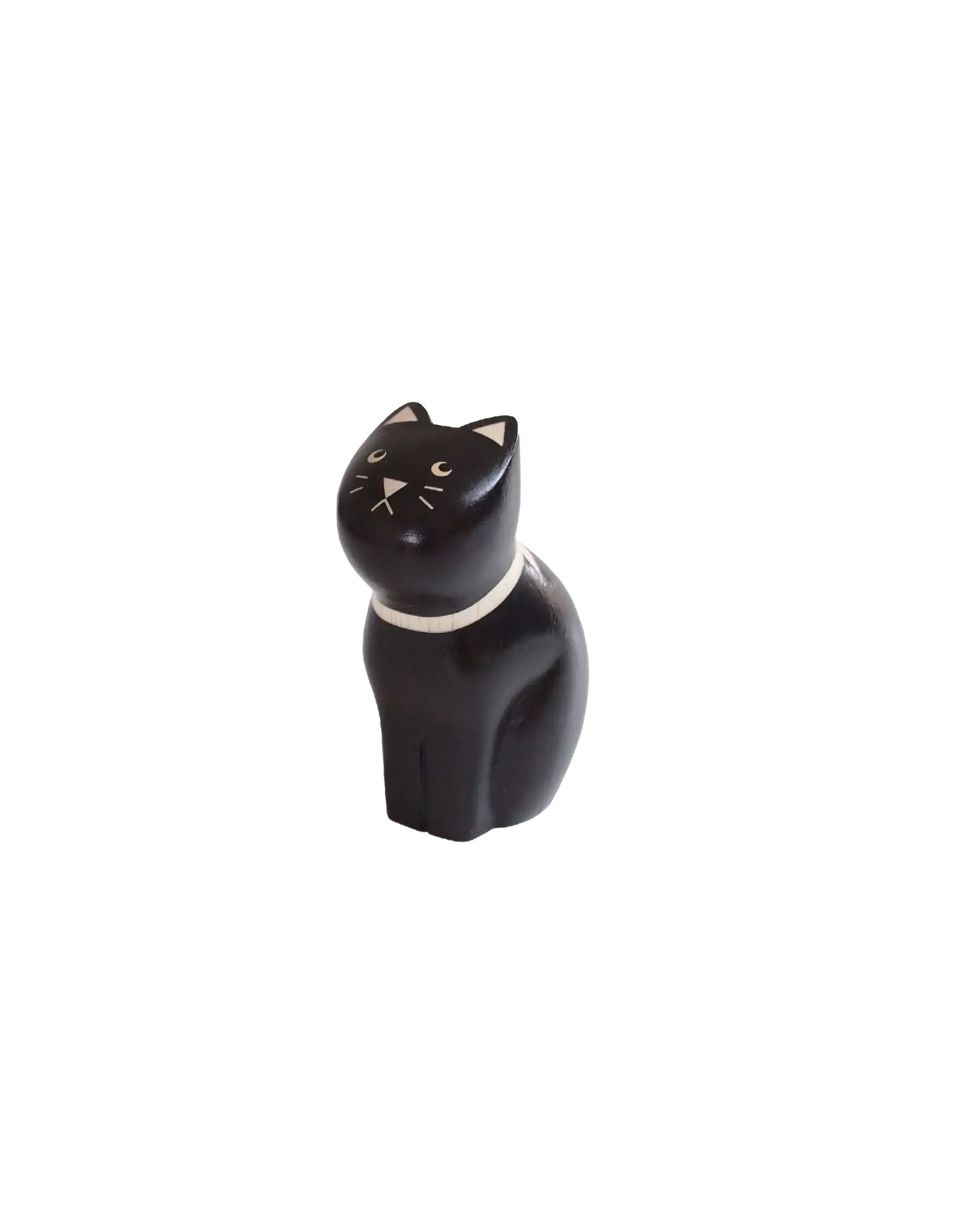 T-LAB Schwarze Katze - Wooden Black Cat