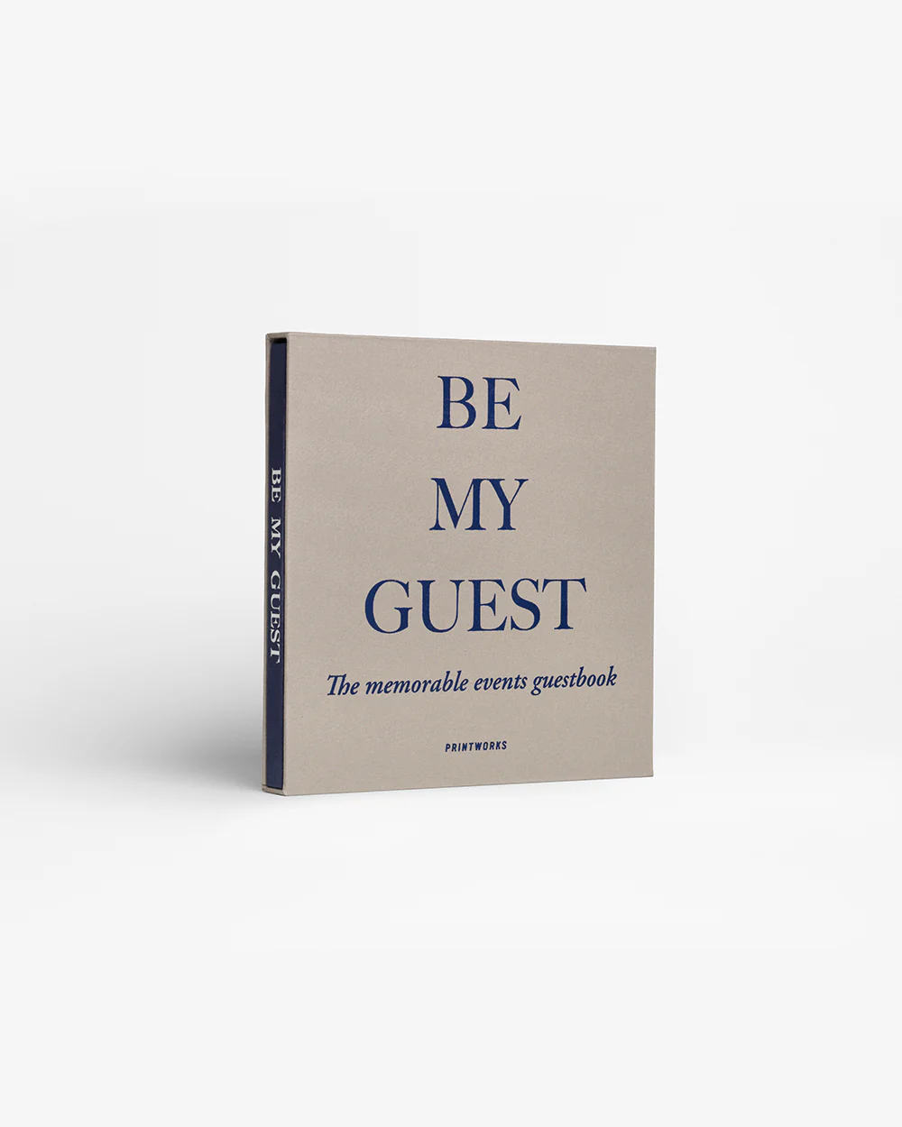 PRINTWORKS Gästebuch Be My Guest grau blau