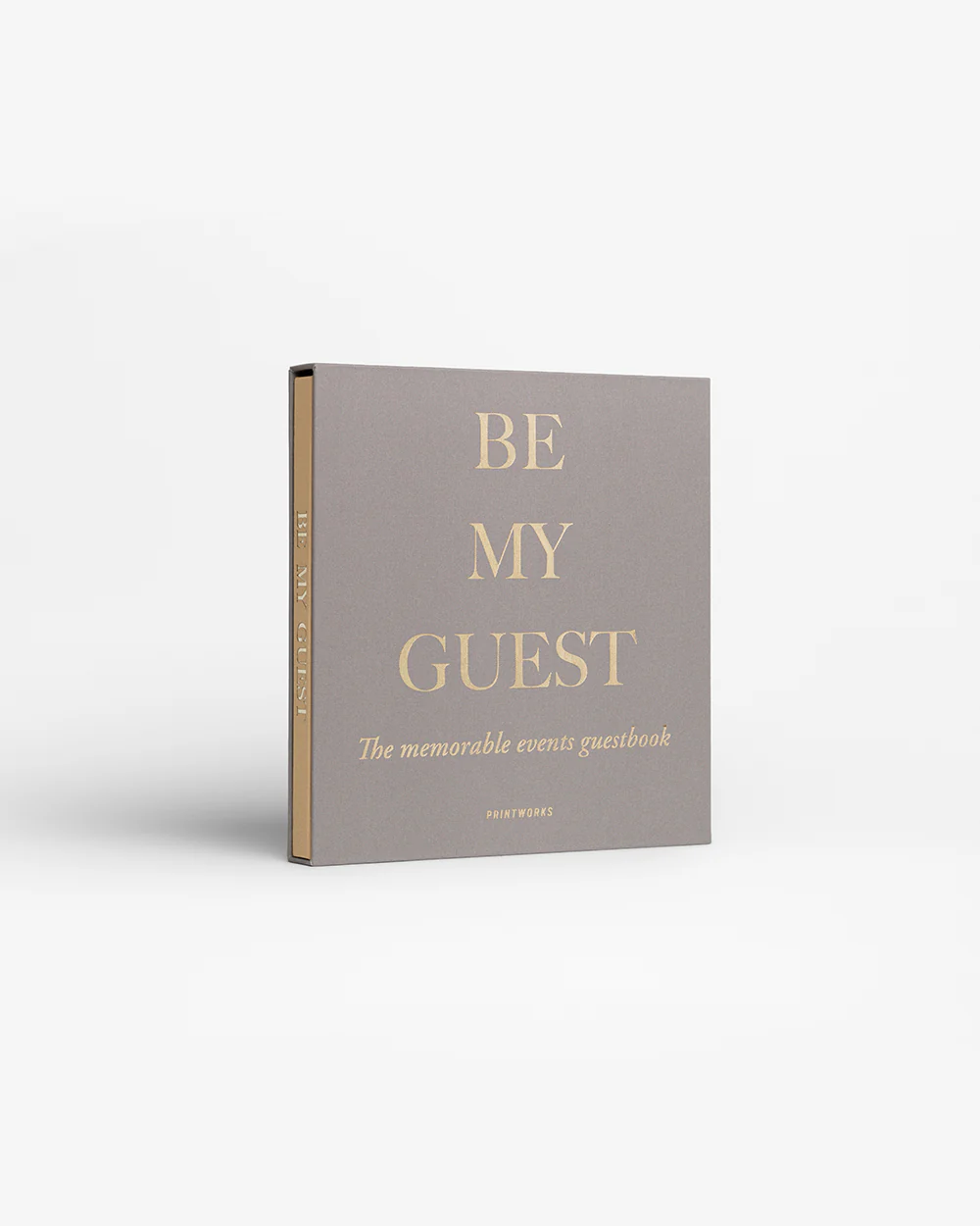 PRINTWORKS Gästebuch Be My Guest gelb beige