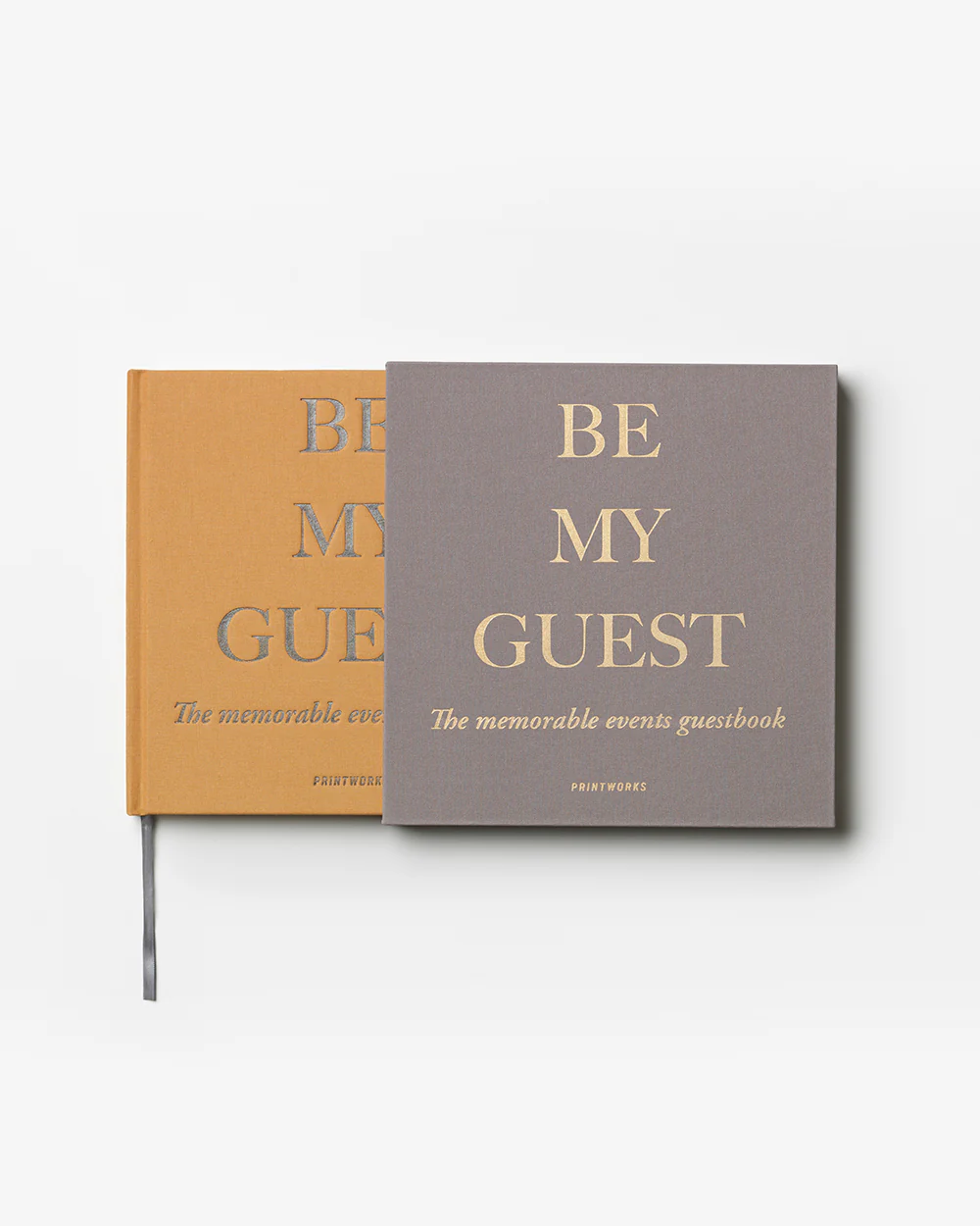 PRINTWORKS Gästebuch Be My Guest gelb beige