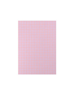 LE TYPOGRAPHE A5 Abreissblock / Notepad Squared 1cm - lilac and fluo orange