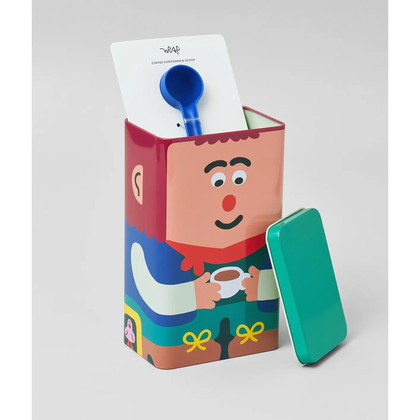 WRAP Kaffeedose Kleiner Mann mit Kaffee