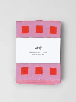 WRAP Woven Cotton Tea Towel – rot
