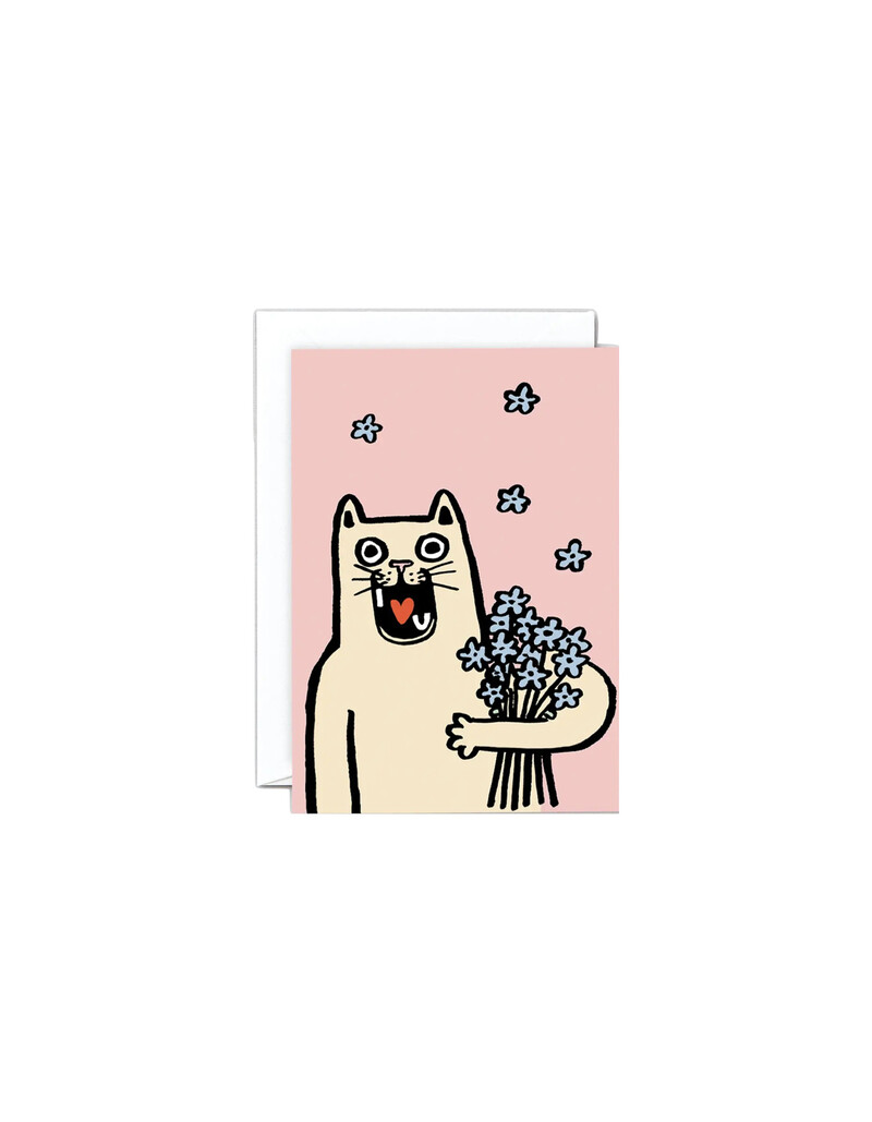 WRAP Doppelkarte I Love U Katze