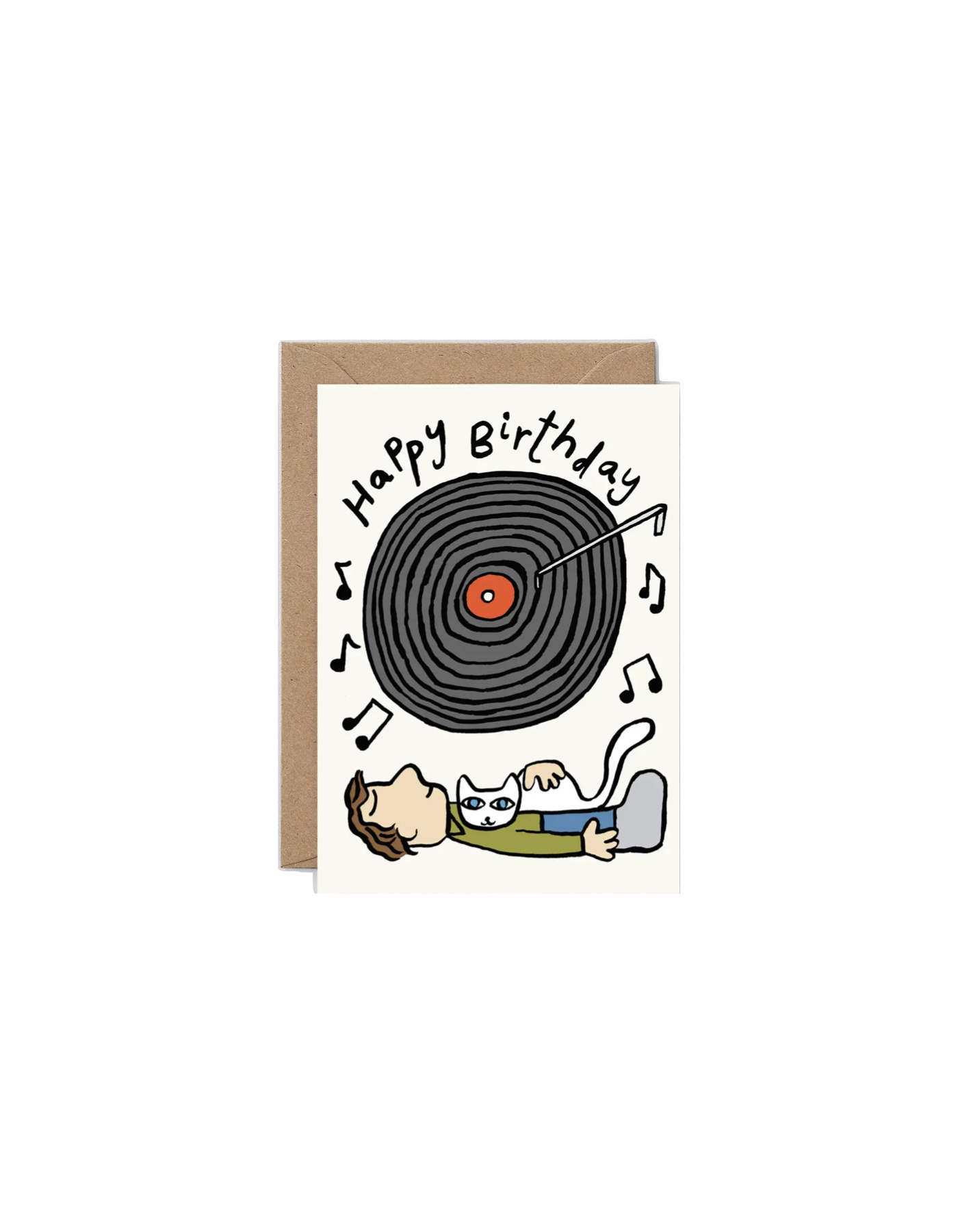 WRAP Doppelkarte Happy Birthday Vinyl