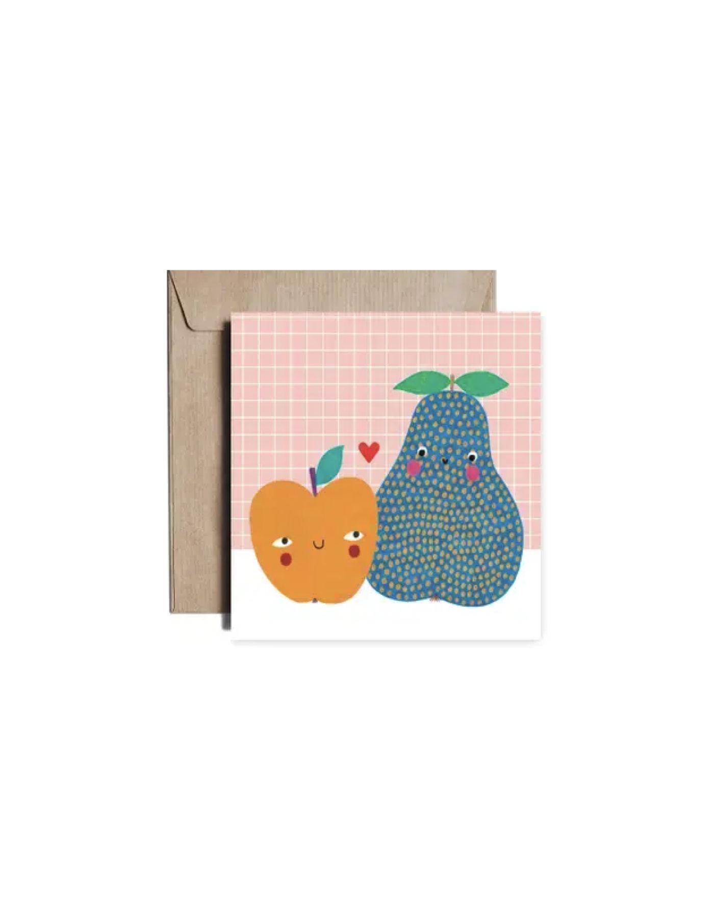 DARIA SOLAK ILLUSTRATIONS Doppelkarte Apfel und Birne