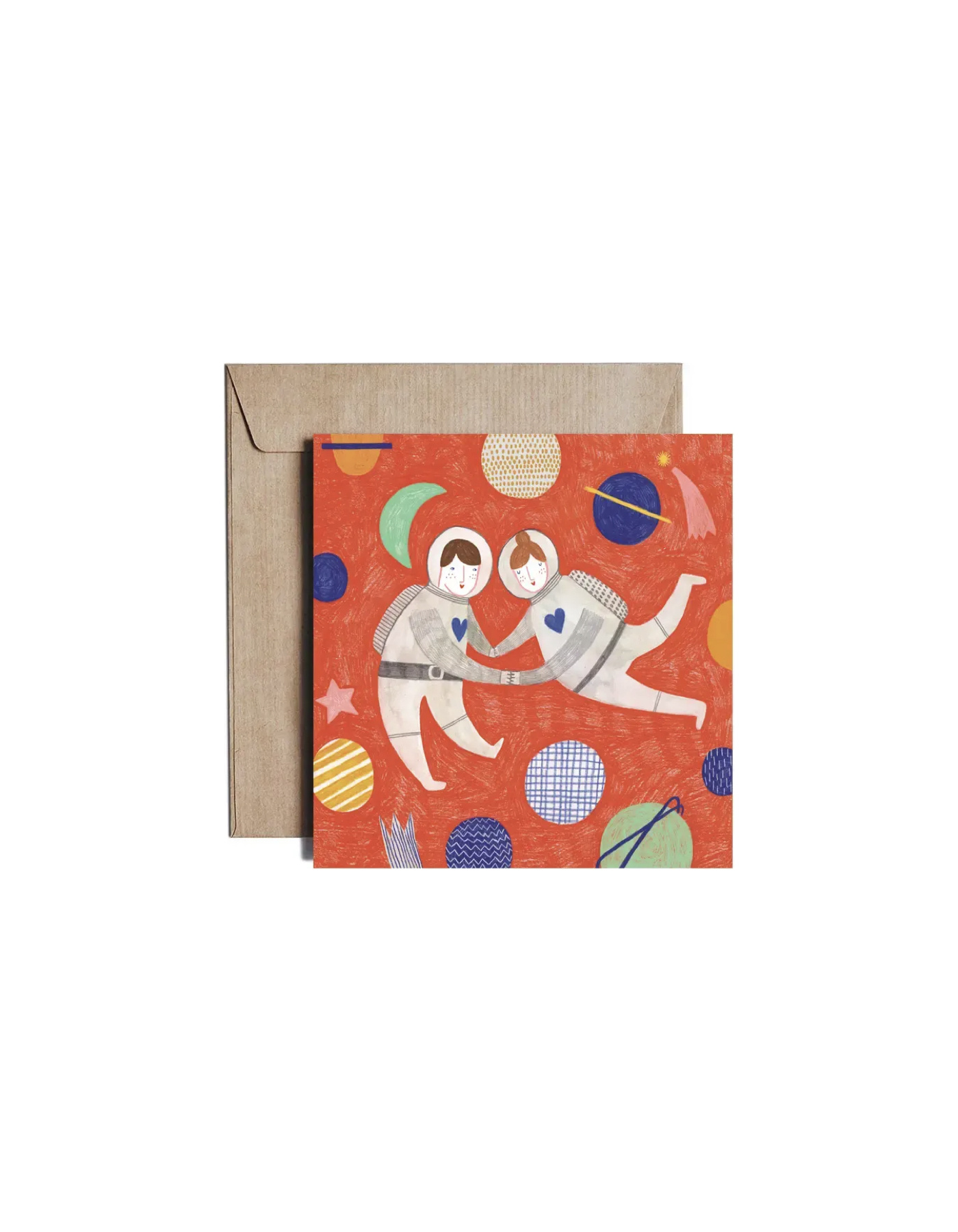 DARIA SOLAK ILLUSTRATIONS Doppelkarte Cosmic Love