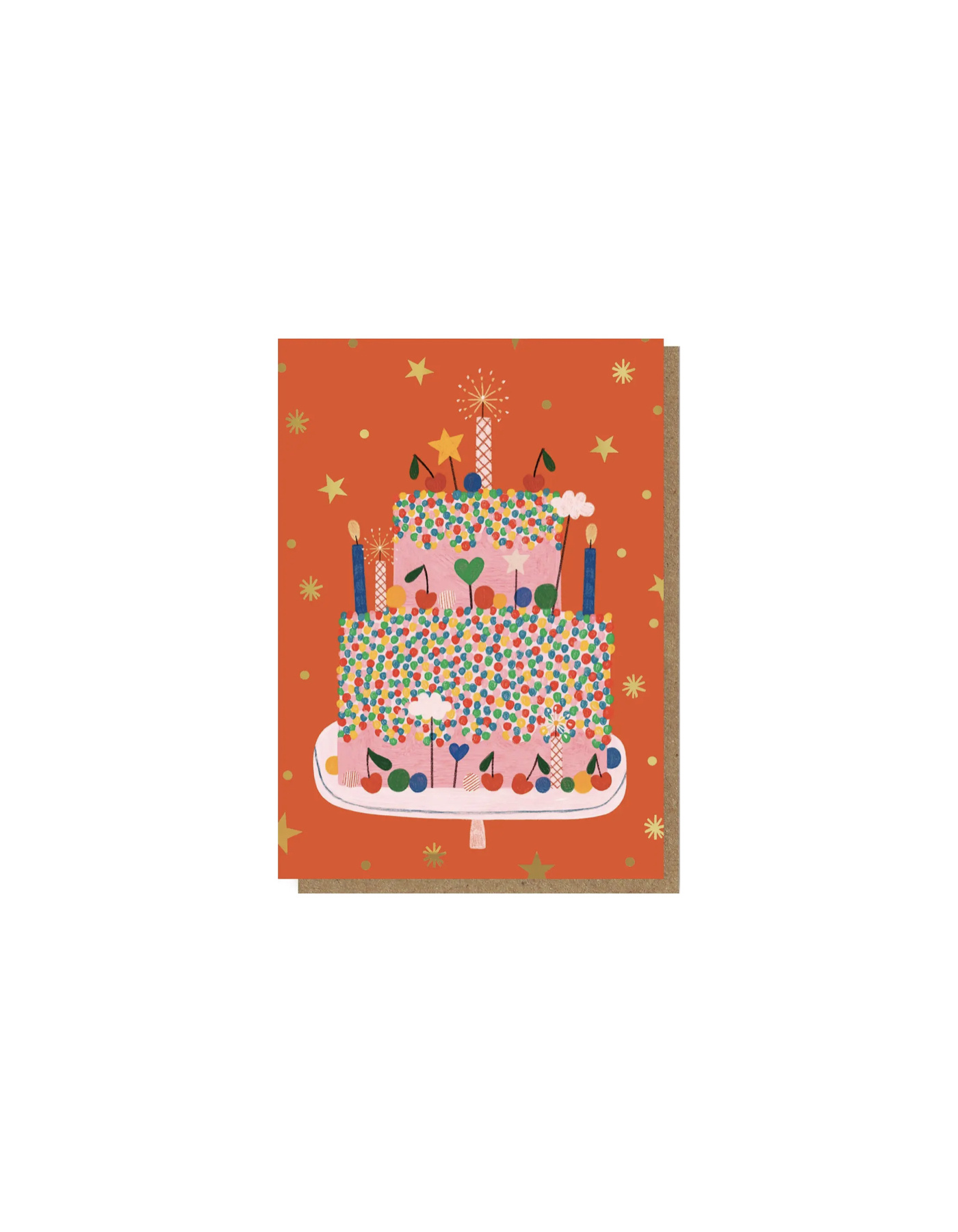DARIA SOLAK ILLUSTRATIONS Doppelkarte CELEBRATION CAKE