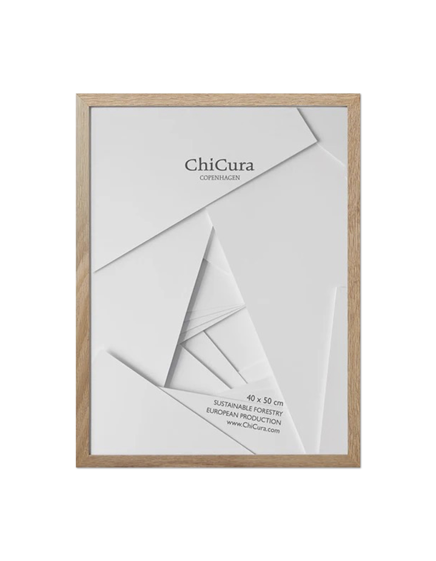 CHICURA Bilderrahmen verschiedene Grössen Acrylglas massive Eiche