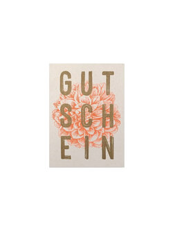 TOGETHERY Riso Karte mit Couvert GUTSCHEIN