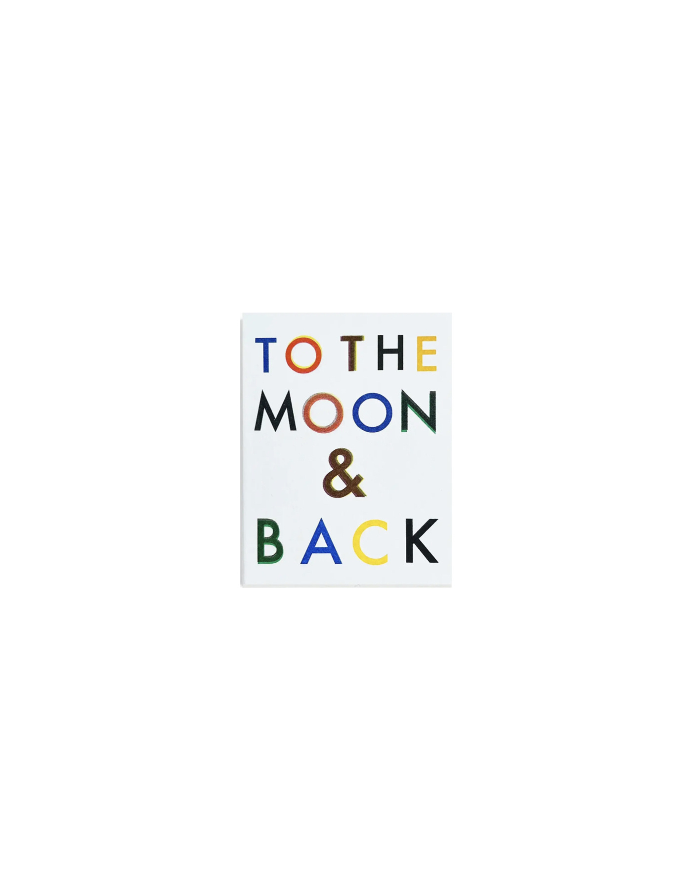 SCOUT EDITIONS Kleine Doppelkarte TO THE MOON & BACK