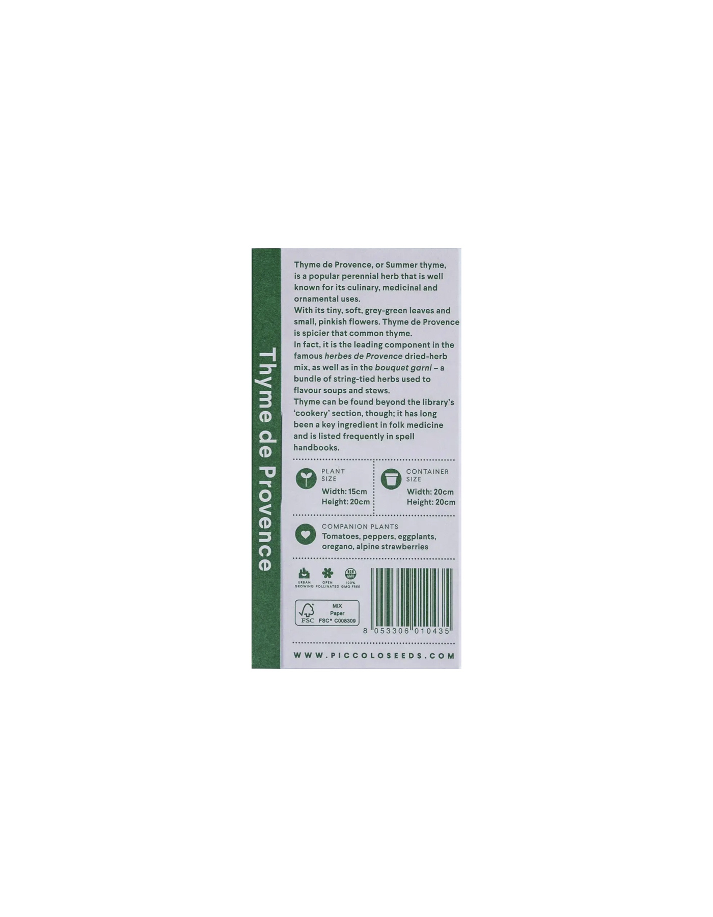 PICCOLO Samen Küchenkräuter