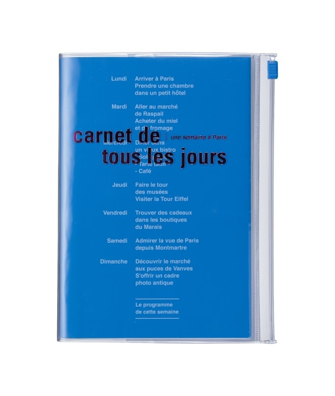 MARK'S Zipper B6 Notebook Days - verschiedene Farben